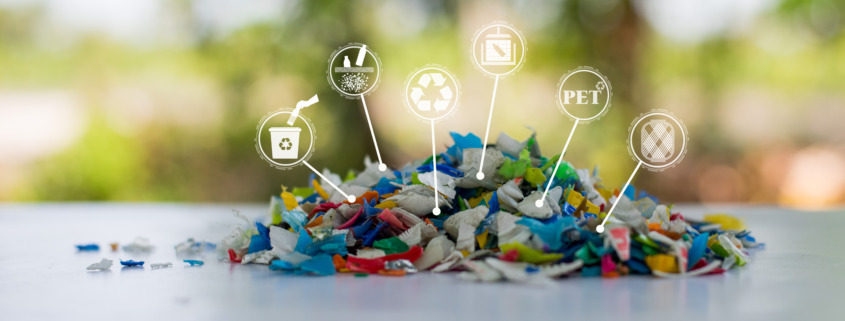 Plastic bottle crushed or Small pieces