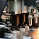Automatic PET/ Plastic bottle blow moulding machine working in factory.