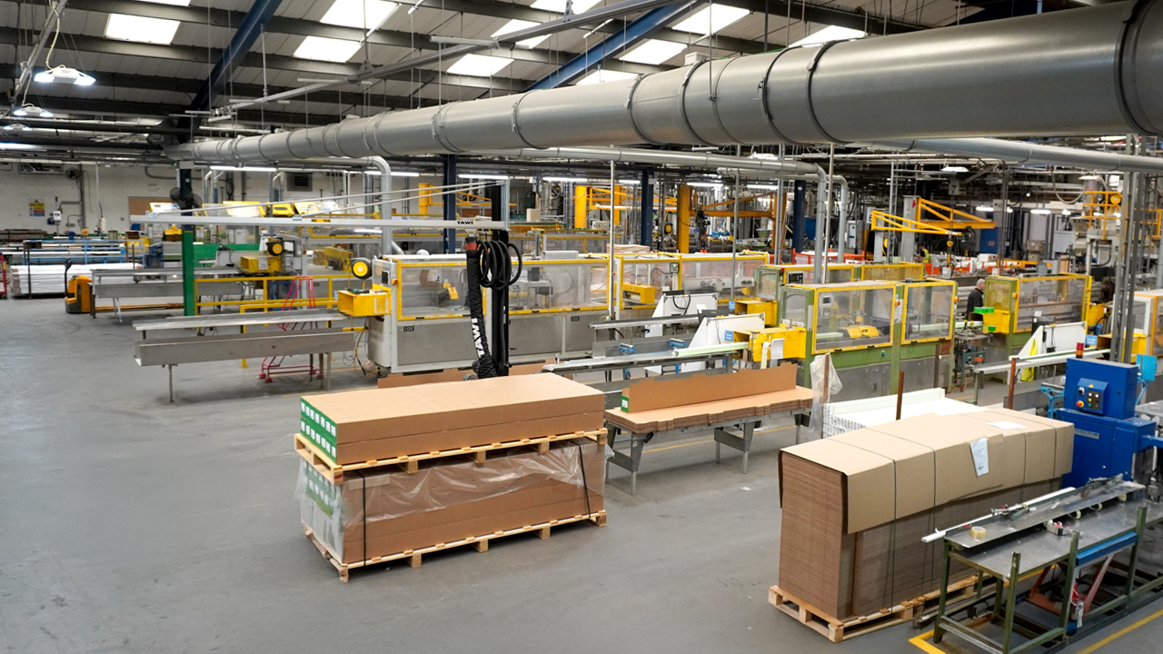 Flint Extrusion Lines Interior view of the Goodfish Flint extrusion facility showing production lines and packaging area